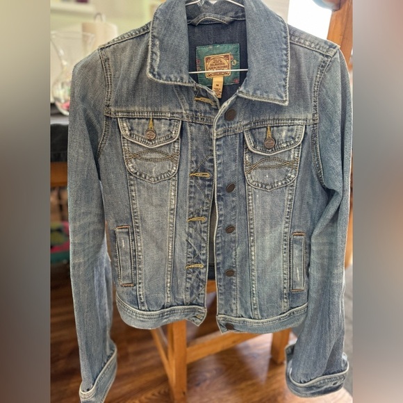 ABERCROMBIE & FITCH vintage distressed jean jacket (M) - Picture 1 of 6